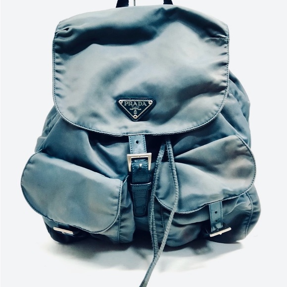 Prada BackPack Bag  Blue Nylon . Authentic. Preowned.Excellent condition. - Picture 1 of 9